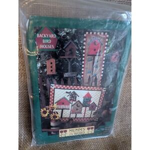 Debbie Mumm Backyard Bird Houses Quilt Pattern 1994 Applique Wall Hanging